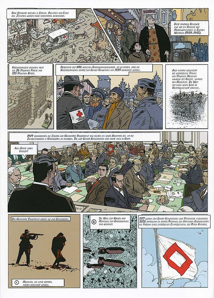 Comic "Die Geschichte einer Idee" - Über die Internationale Rotkreuzbewegung