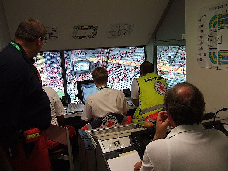 Einsatzleitung des DRK in Dortmund