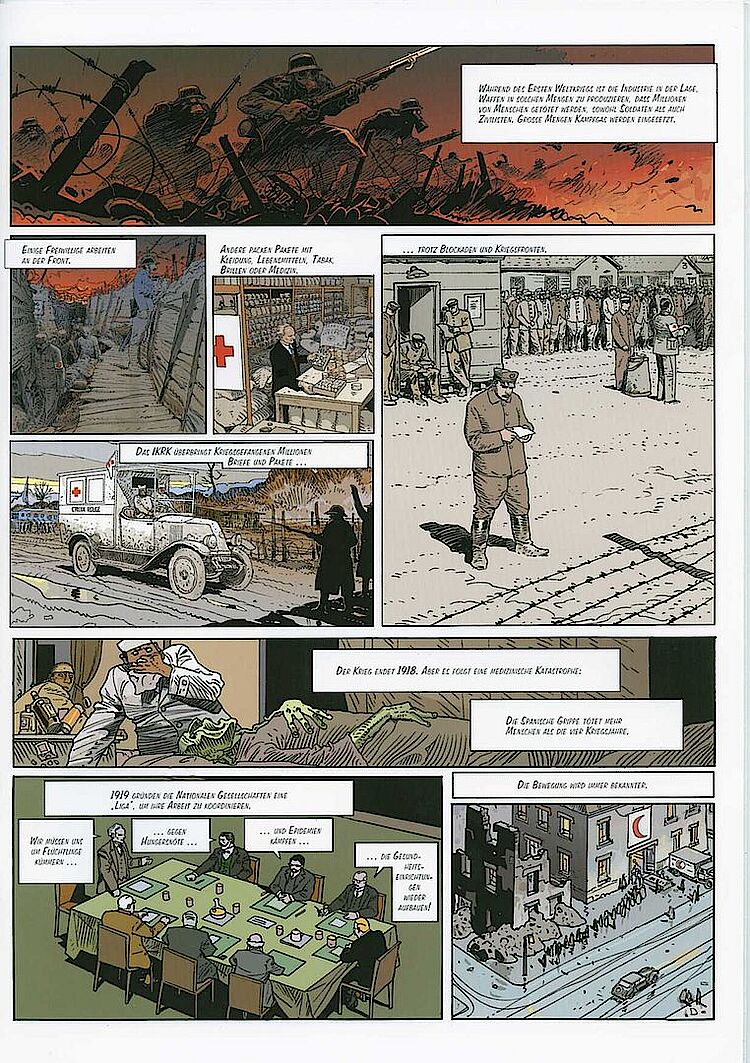 Comic "Die Geschichte einer Idee" - Über die Internationale Rotkreuzbewegung