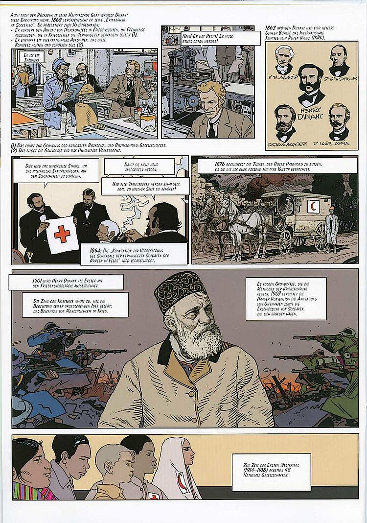 Comic "Die Geschichte einer Idee" - Über die Internationale Rotkreuzbewegung